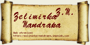 Želimirka Mandrapa vizit kartica